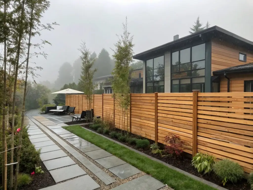 2. 3 Genius Design Ideas to Steal (Because “privacy” shouldn’t mean “prison vibes.”) Idea 1: The "Shadowbox" Illusion Alternate boards on both sides of the rail. Lets breeze dance through while blocking sightlines. Perfect for: Folks who hate feeling boxed in. Inline Pro Tip: Our 1.5" thick boards (vs. flimsy 0.75" competitors) mean zero gaps over time. Idea 2: Mixed Materials Madness Pair horizontal cedar with black steel (Steel) accents. Industrial chic meets earthy warmth. Why We Nail It: Our Hog Wire Add-Ons integrate seamlessly—no DIY Franken-fence! Idea 3: The "Living Wall" Combo Train jasmine or clematis up your fence. Privacy + pollinators? Win-win. Inline’s Secret: We leave strategic gaps at the base for planting—most builders overlook this! (P.S. Check out Better Homes & Gardens for inspiration.)