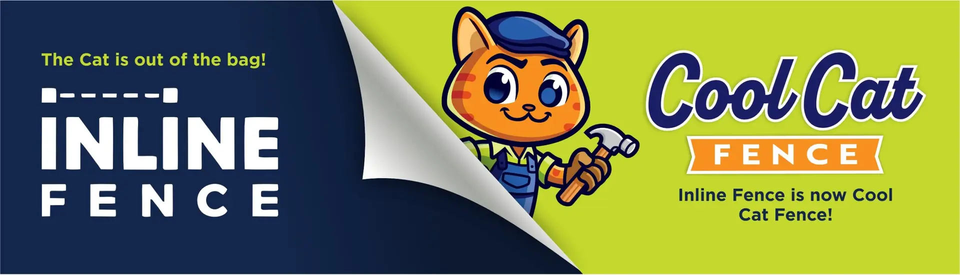 Inline Fence is now Cool Cat Fence Mobile Banner