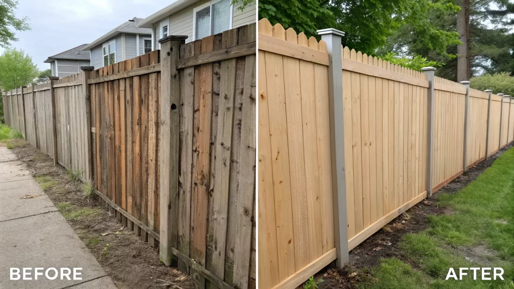 Cedar fence maintenance preventing costly replacement