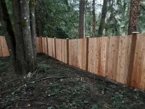 Cedar Fence Upgrade in Sammamish