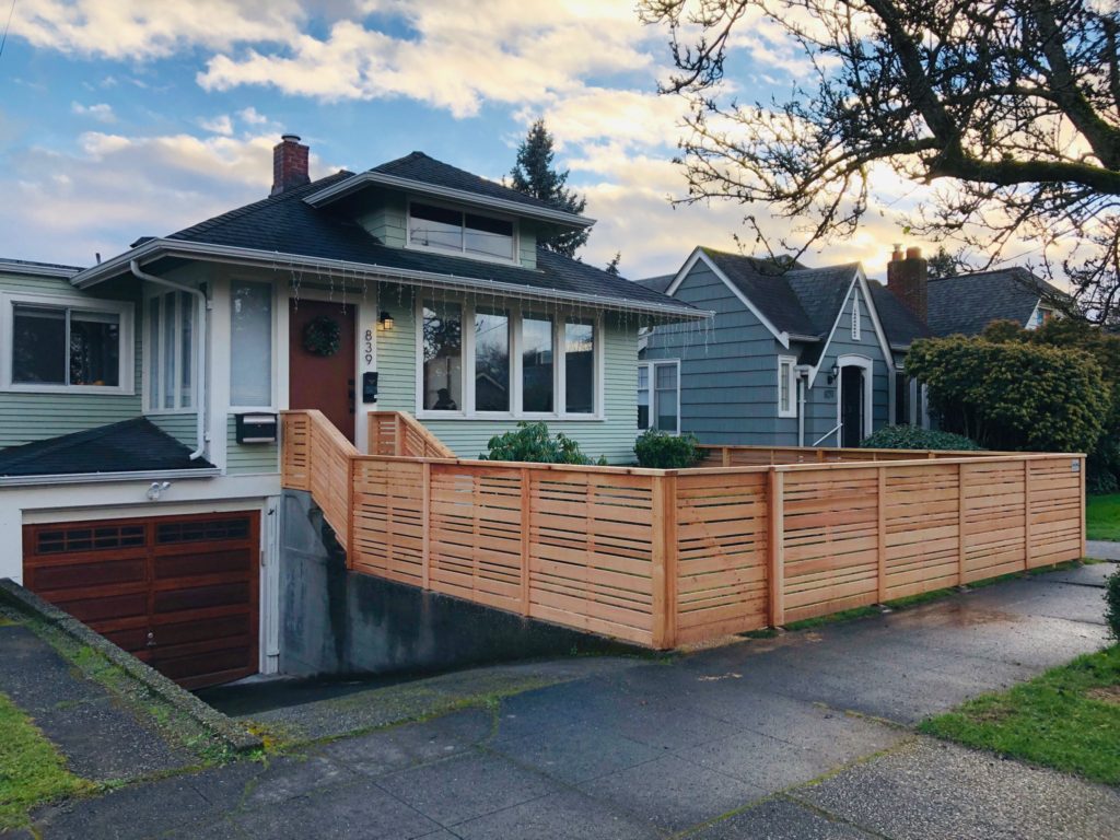 Beautiful Cedar Privacy Fence - Seattle